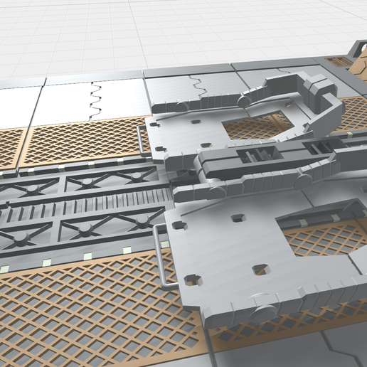 Final MHB03C- Mecha Hangar Bay 03 Customize-06.png -MHB01-04C- Mech Hangar Bay HG Bundle Set 3D print model files