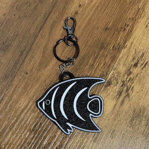 Angelfish keychain