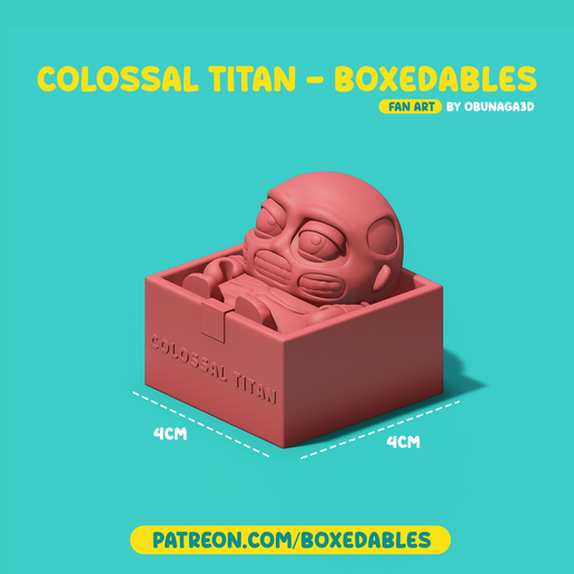🎨 Colossal Titan - Boxedables [Fan Art]・Free 3MF File for 3D printing・Cults