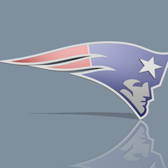 Patriot.png STL file new england patriots Lamp・Model to download and 3D print