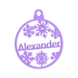 Alexander.stl Ornament Alexander
