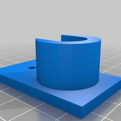 spectacular_snaget.png Free 3D file Wardrobe bracket for 15mm poles・3D print design to download