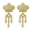 04.jpg Unique Diamond Flower Drop Earring