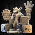 12.jpg Crash Bandicoot Diorama, Uka uka and Aku Aku 3D Printable