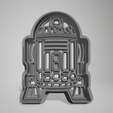 R2D2-A.png Star Wars Cookie Cutter Darth Vader, BB8, R2D2, Grogu, Mandalorian, Milleniun Falcon, Stormtropper OLD, Stormtropper NEW