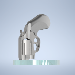 revolver-penholder1-1.png Archivo STL Revólver Lápiz Portabolígrafos Decoración de Escritorio de Oficina・Modelo para descargar e imprimir en 3D