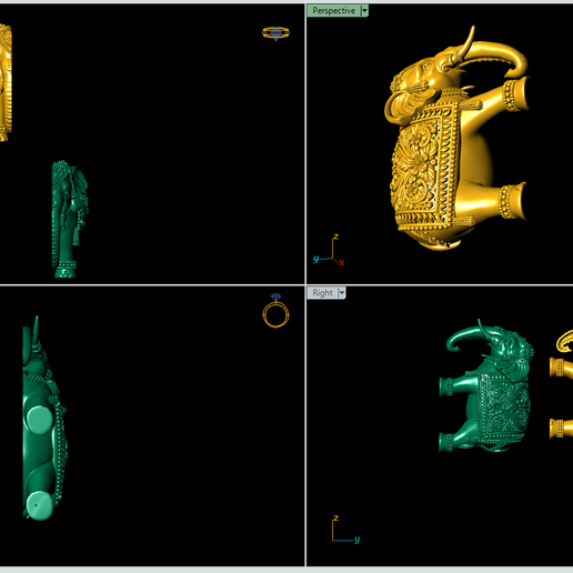 hollow_of_down-sur-flower-elephant_cut_1.stl-pic-2.png Elefant 3D-Druck Modell Datei-2
