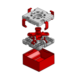 Exploded-view.png Sequential 4 Lock Surprise Puzzle Box