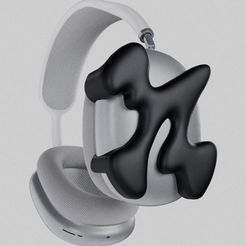 2023-01-25-16.33.02-4-1.jpg Archivo STL AirPods Max adjuntos "Abstracto 001"・Design para impresora 3D para descargar