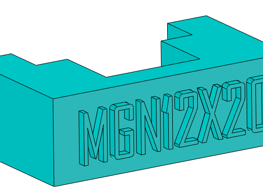 Free STL file linear guideway positioning MGN12X20 🧞‍♂️ ・3D printer ...