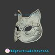 Bioshock Spider Splicer Kitty Mask_06.jpg Bioshock Spider Splicer Kitty Mask - Splicer Cat Mask Cosplay Helmet
