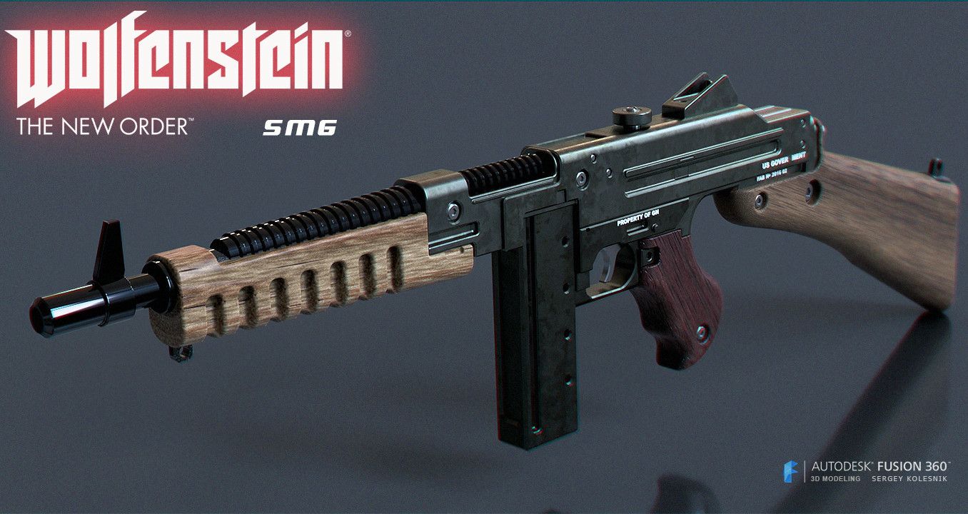 sms_a-1.jpg Free 3D file Wolfenstein The New Order SMG・3D print model to download, 3dpicasso