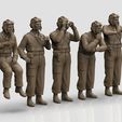 1.1093.jpg Tank Crew WW2 Russia 3D print model