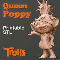 4x4.jpg 3D-Datei Trolls Poppy Fankunst von Printable・3D-druckbares Modell zum herunterladen
