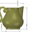 Vpot07-22.jpg cup jug vessel vpot17 for 3d-print or cnc