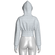 Girls-Cinched-Waist-Zip-Up-Crop-Hoodie-Melange_8.png Girls Cinched Waist Zip-Up Crop Hoodie Melange | Marvelous / Clo3d / obj / fbx