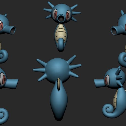 horsea-2.jpg Pokemon - Horsea with 2 poses