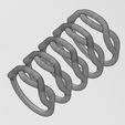 wf0.jpg Anel de elos com nó sobreposto torcido tamanhos 6 a 10 Modelo de impressão 3D
