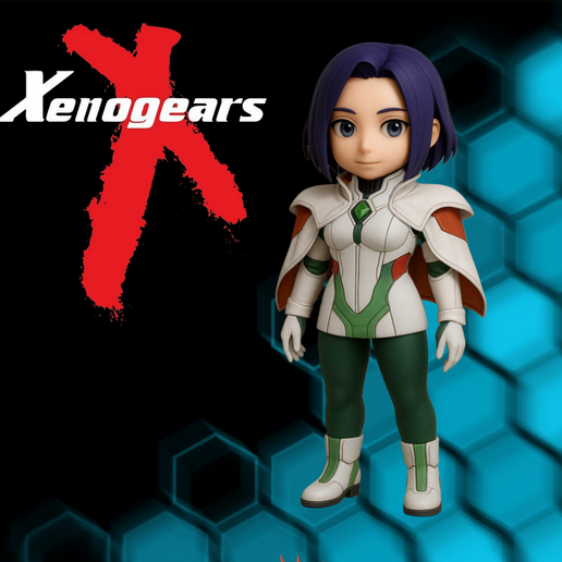 🎲 Miang Hawwa - Xenogears | Chibi-Style 3D Figure・ STL File for