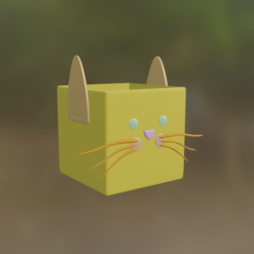 CAT POT IN PARTS 3D model