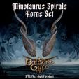 pre.jpg Fantasy Minotaurus Spiral Horns Set Baldurs Gate 3
