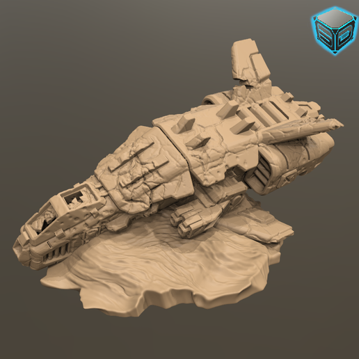 WASP VTOL wreck 3D model