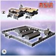 1-PREM.jpg Campamento con tres barracones de madera y muros de empalizada (17) - Moderno WW2 WW1 Guerra Mundial Diaroma Wargaming RPG Mini Hobby