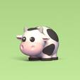 Round-Cow2.png Fichier 3D Vache ronde・Design pour impression 3D à télécharger