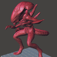 1.png Berserker Xenomorph Hybrid AVP Evolution Predator Alien Predalien ultra detailed STL for 3D printing