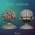 Brain sculoture IN SELFIX Brain sculpture 3D print model