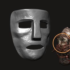 Zbrush-render-01.jpg Elemer of the Briar/Bellbearing Hunter Mask fan sculpt from Elden Ring