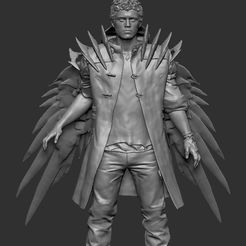 devil may cry 3 jackpot statue dante and vergil busts for 3d prinitng 3D  Print Model in Man 3DExport