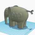 editeur1-light.jpg Free STL file elePHPant 3D・3D print design to download