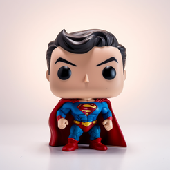 krivbass_A_Superman_funko_pop_product_studio_shot_on_a_white_ba_e892640d-6a8b-4e91-836b-4edd6aa3de3b.png STL file Superman Funko Figurine・3D print object to download