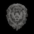 3.jpg Lion head bar relief
