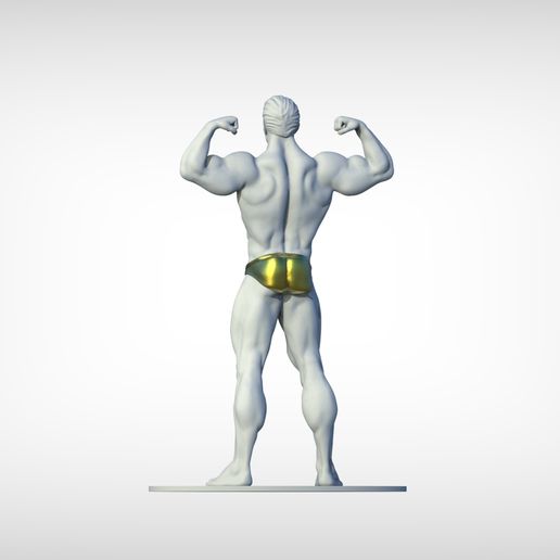 👨 Bodybuilder・Free STL File for CNC machining - Laser cutting・Cults