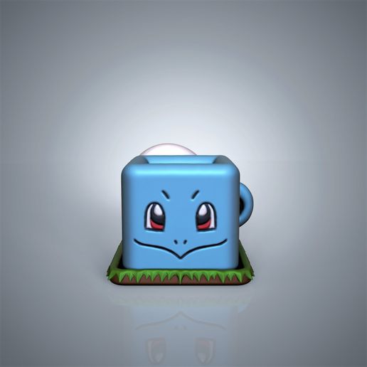 Flowerpot Squirtle- Pokemon - 3D model önizlemesi