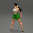 Girl-0006.jpg 3D file Sexy Woman with Beautiful Body Wearing Mini Skirt and Bra・Design to download and 3D print