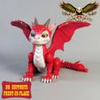 5.jpg FLEXI WINGED RED DRAGON | NO-SUPPORT CUTE ARTICULATE