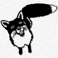 project_20230604_1147337-01.png cute fox wall decor real fox wall art 2d art