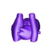 heart1.stl 3D Model of Heart (2.3.4.5 chamber view) - 4 pack
