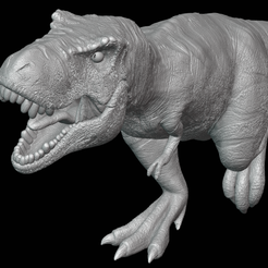 06.png T-rex dinosaur High detailed solid scale model