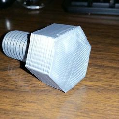 20170820_230836.jpg Free STL file Remix Fake nut with internal magnet and keeper.・3D printing idea to download
