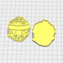 Capture.PNG Fichier STL Découpeur de biscuits Shopkins・Design imprimable en 3D à télécharger, 3dZ