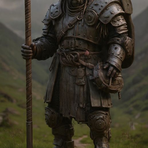 Bull-Human Warrior STL DnD Tabletop Miniature 3D Print