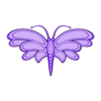 Papillon .obj Butterfly, Butterfly 3D STL file.