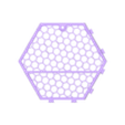 Wexagon-shelf_gab_con foro.STL HEXAGON STAND PANEL STORAGE SYSTEM  model