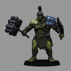 01.jpg Gladiator Hulk - Thor Ragnarok LOW POLYGONS AND NEW EDITION