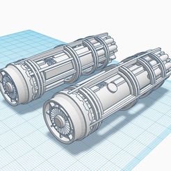 N1-Engines.jpg Fichier STL Chasseur stellaire Naboo N-1 du Mandalorian - Pièces personnalisées 1・Design pour imprimante 3D à télécharger