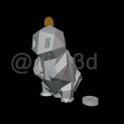 Squirtle-01.png Squirtle Low-Poly Alcancia